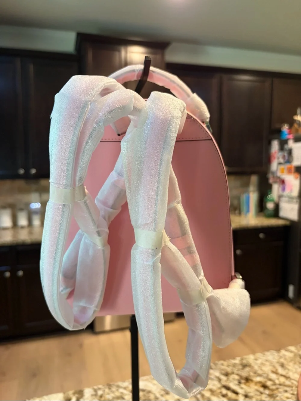 kate spade pastel pink mini backpack with front pocket